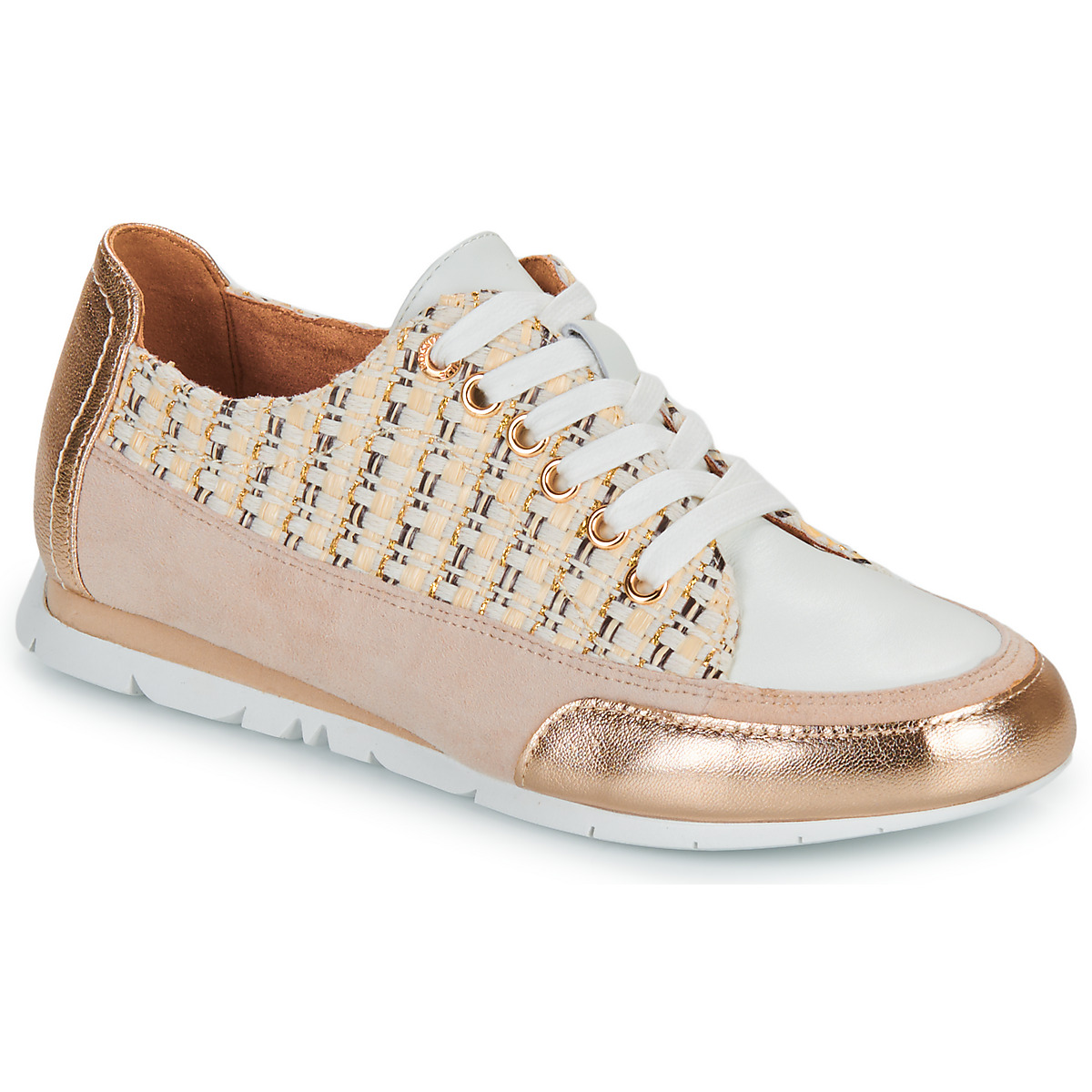 Cipők Női Rövid szárú edzőcipők Karston CAMINO Bézs / Arany