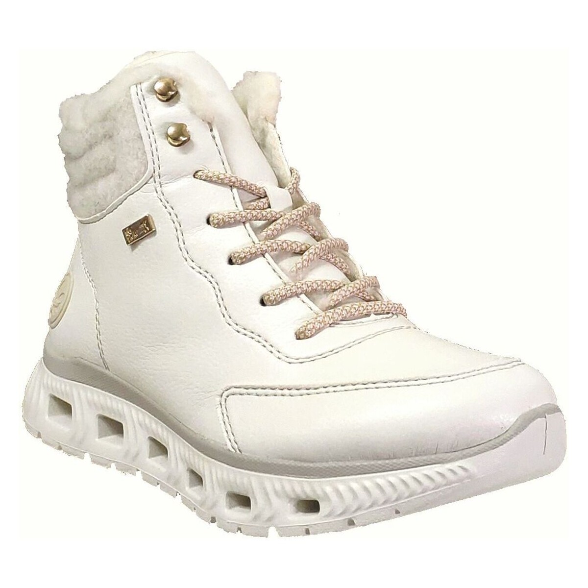 Cipők Női Magas szárú edzőcipők Rieker M6010 Fehér