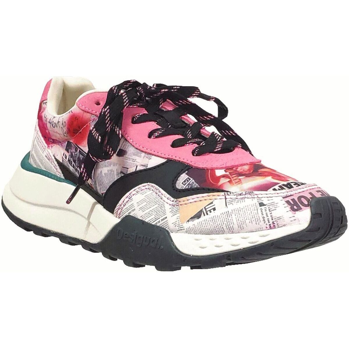 Cipők Női Rövid szárú edzőcipők Desigual Jogger digital Rózsaszín