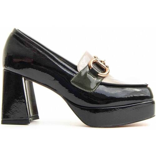 Cipők Női Mokkaszínek Leindia 84823 Fekete 