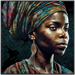 Afrikai Nő Festés