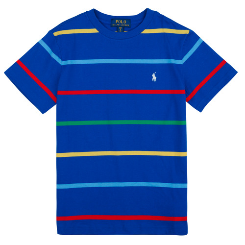 Ruhák Fiú Rövid ujjú pólók Polo Ralph Lauren SSCNM2-KNIT SHIRTS-T-SHIRT Kék