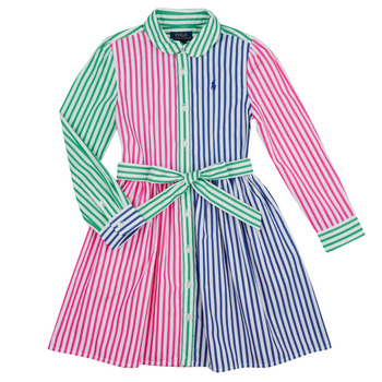 Ruhák Lány Rövid ruhák Polo Ralph Lauren JNMLTFNSDRSS-DRESSES-DAY DRESS Sokszínű