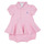 Ruhák Lány Rövid ruhák Polo Ralph Lauren SS PEPLUM BU-ONE PIECE-SHORTALL Rózsaszín