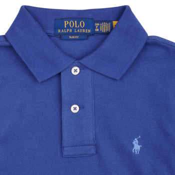 Polo Ralph Lauren SLIM POLO-TOPS-KNIT Kék