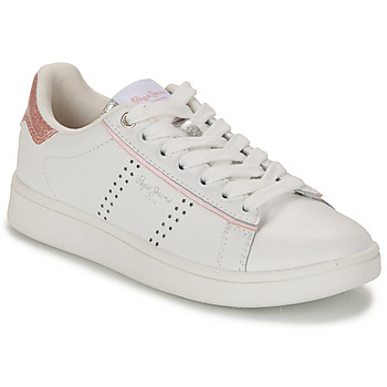 Cipők Lány Rövid szárú edzőcipők Pepe jeans PLAYER NIGHT G Fehér / Rózsaszín