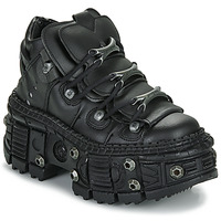 Cipők Oxford cipők New Rock WALL 106 VEGAN Fekete 