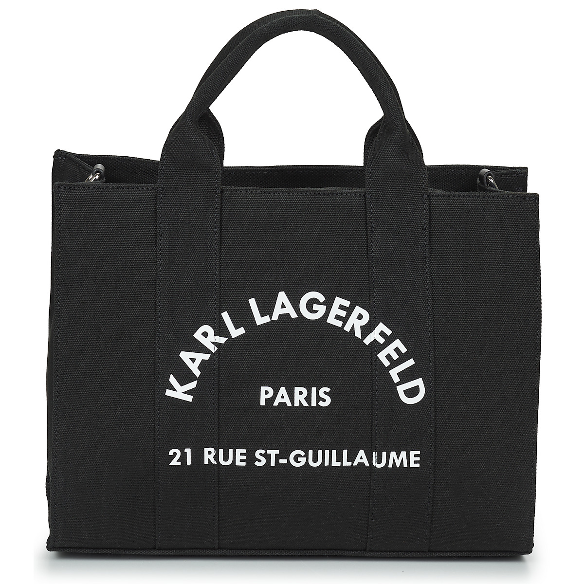 Táskák Női Kézitáskák Karl Lagerfeld RSG SQUARE MEDIUM TOTE Fekete 