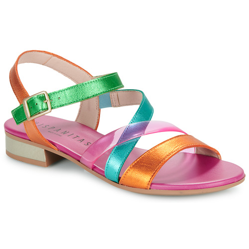 Cipők Női Szandálok / Saruk Hispanitas LENA Rózsaszín / Narancssárga / Zöld