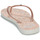 Cipők Női Lábujjközös papucsok Roxy BERMUDA PRINT Rózsaszín