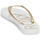 Cipők Női Lábujjközös papucsok Roxy VIVA SPARKLE Fehér / Arany