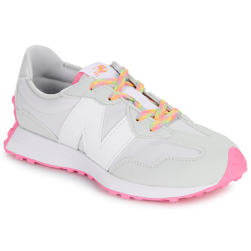 Cipők Lány Rövid szárú edzőcipők New Balance 327 Bézs / Rózsaszín