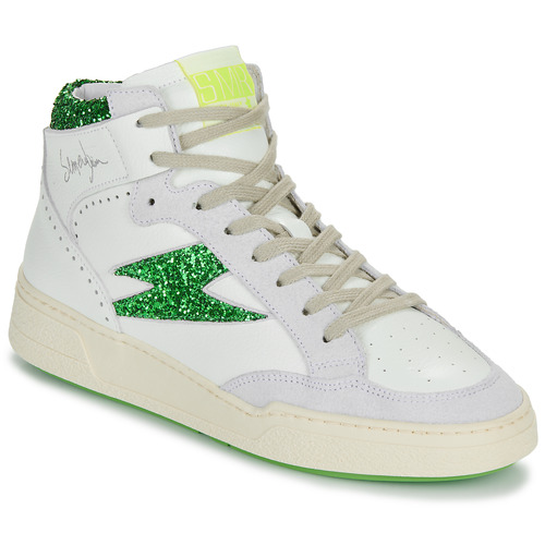Cipők Női Magas szárú edzőcipők Semerdjian BRAGA Fehér / Zöld
