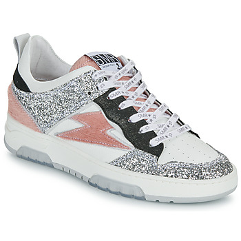 Cipők Női Rövid szárú edzőcipők Semerdjian CHITA Fehér / Rózsaszín / Ezüst