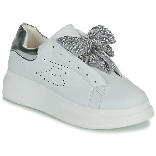 Cipők Női Rövid szárú edzőcipők Tosca Blu GLAMOUR Fehér / Ezüst