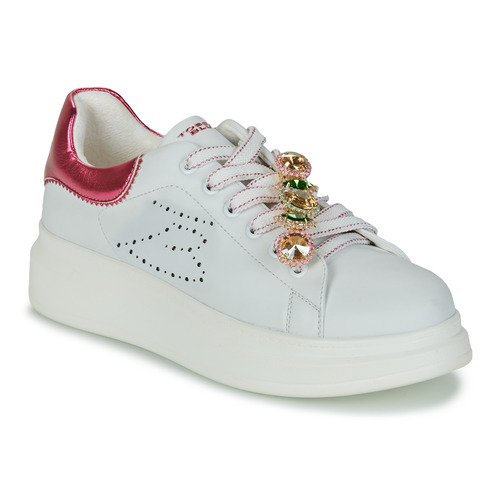 Cipők Női Rövid szárú edzőcipők Tosca Blu GLAMOUR Fehér / Rózsaszín