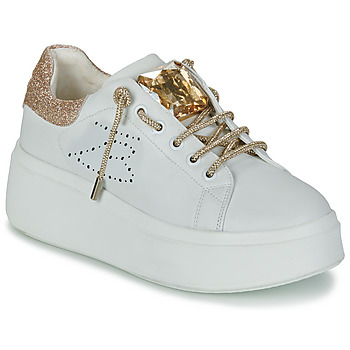 Cipők Női Rövid szárú edzőcipők Tosca Blu VANITY Fehér / Arany