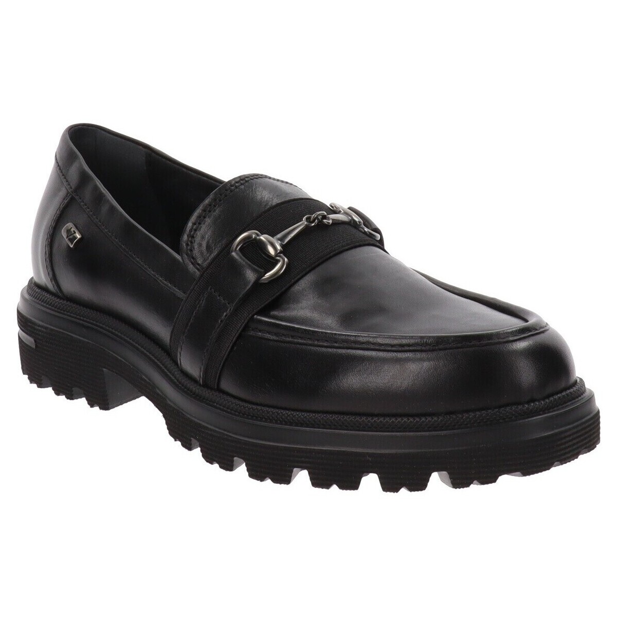 Cipők Női Mokkaszínek Valleverde VV-49214 Fekete 
