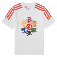 Ruhák Fiú Rövid ujjú pólók Adidas Sportswear LK MARVEL AVENGERS T Fehér / Piros