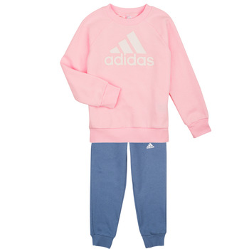 Ruhák Lány Melegítő együttesek Adidas Sportswear LK BOS JOG FL Rózsaszín / Tengerész