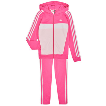 Ruhák Lány Melegítő együttesek Adidas Sportswear J 3S TIB FL TS Rózsaszín