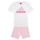 Ruhák Lány Melegítő együttesek Adidas Sportswear LK BL CO T SET Rózsaszín / Fehér