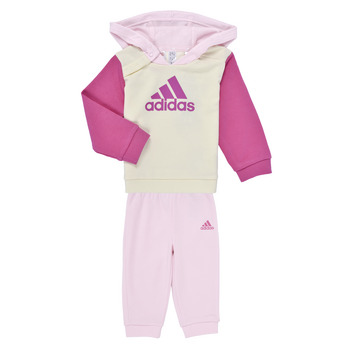 Ruhák Lány Melegítő együttesek Adidas Sportswear I CB FT JOG Rózsaszín / Ekrü