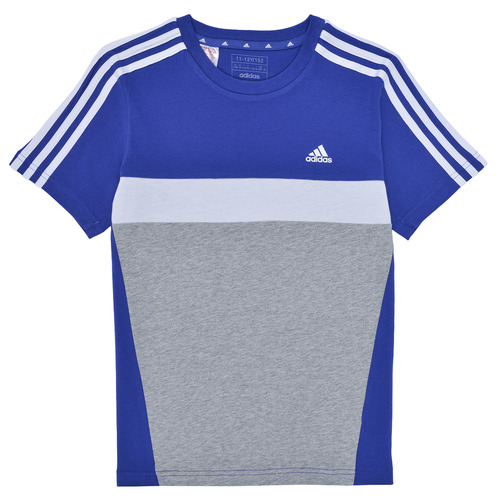Ruhák Fiú Rövid ujjú pólók Adidas Sportswear J 3S TIB T Kék / Fehér / Szürke
