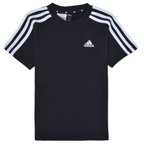 Ruhák Gyerek Rövid ujjú pólók Adidas Sportswear LK 3S CO TEE Fekete  / Fehér