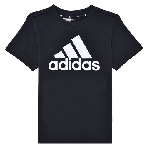 Ruhák Gyerek Rövid ujjú pólók Adidas Sportswear LK BL CO TEE Fekete  / Fehér