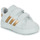 Cipők Lány Rövid szárú edzőcipők Adidas Sportswear GRAND COURT 2.0 CF I Fehér / Arany