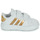 Cipők Lány Rövid szárú edzőcipők Adidas Sportswear GRAND COURT 2.0 CF I Fehér / Arany
