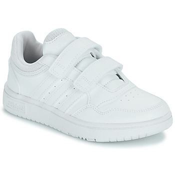 Cipők Gyerek Rövid szárú edzőcipők Adidas Sportswear HOOPS 3.0 CF C Fehér