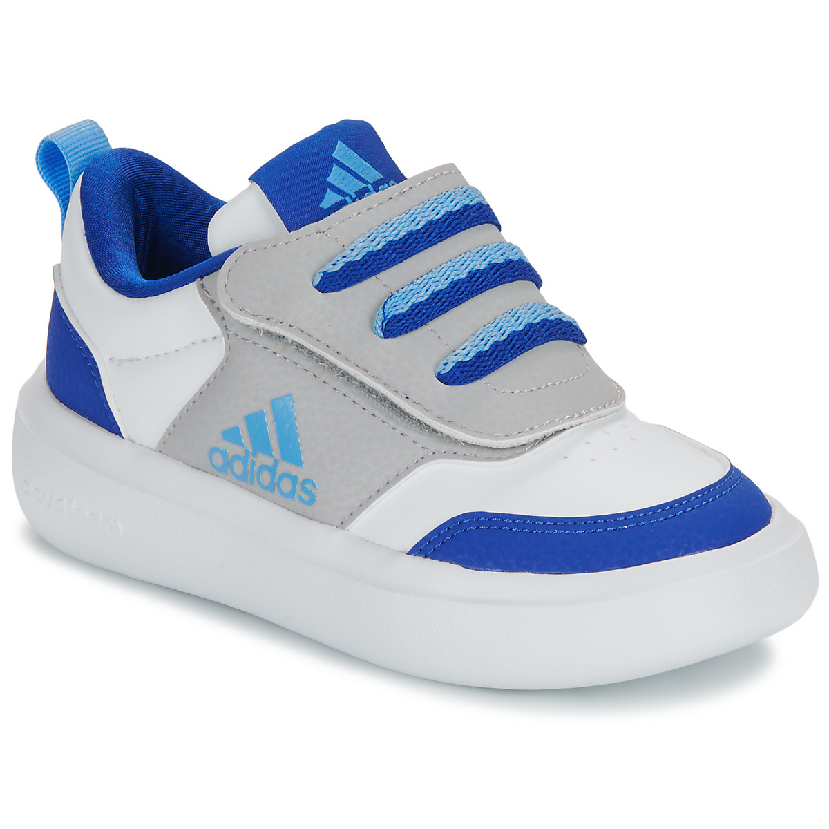 Cipők Fiú Rövid szárú edzőcipők Adidas Sportswear PARK ST AC C Fehér / Kék