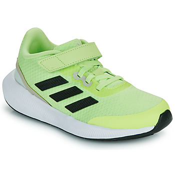 Cipők Gyerek Rövid szárú edzőcipők Adidas Sportswear RUNFALCON 3.0 EL K Citromsárga / Fluoreszkáló
