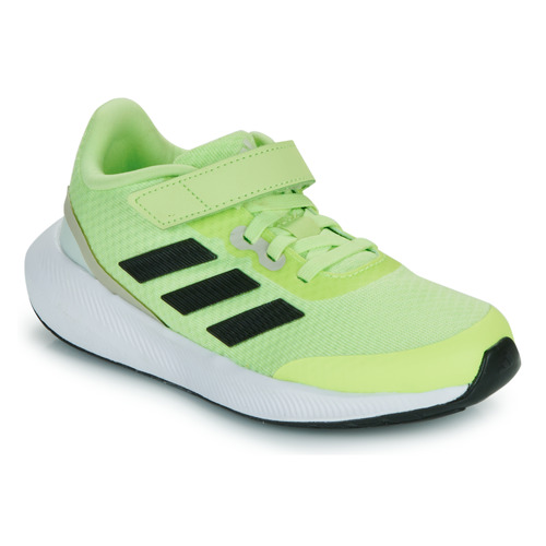 Cipők Gyerek Rövid szárú edzőcipők Adidas Sportswear RUNFALCON 3.0 EL K Citromsárga / Fluoreszkáló
