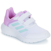 Cipők Lány Rövid szárú edzőcipők Adidas Sportswear Tensaur Run 2.0 CF K Fehér / Rózsaszín