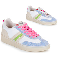 Cipők Női Rövid szárú edzőcipők Serafini COURT Fehér / Kék / Rózsaszín
