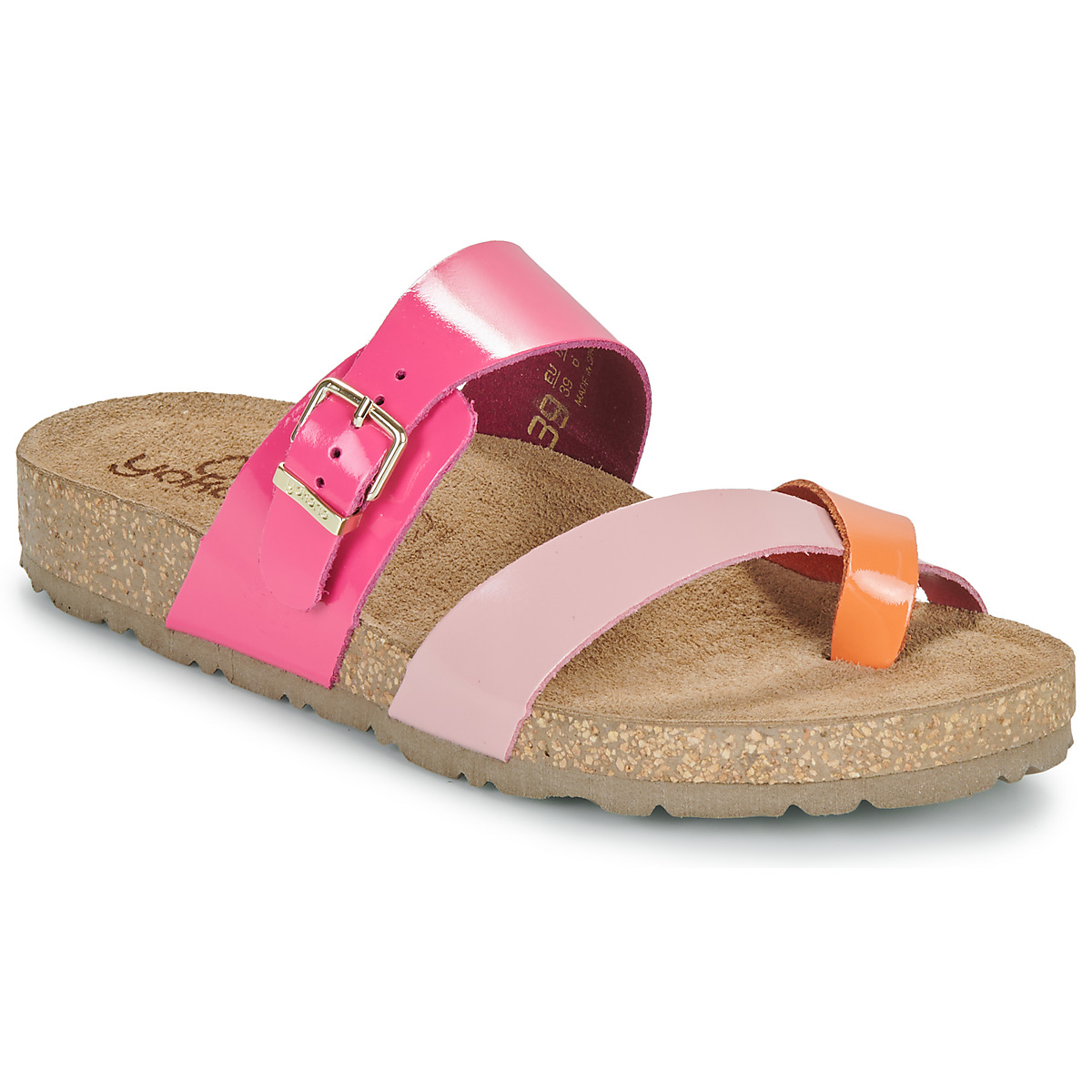 Cipők Női Papucsok YOKONO JERBA Narancssárga / Rózsaszín
