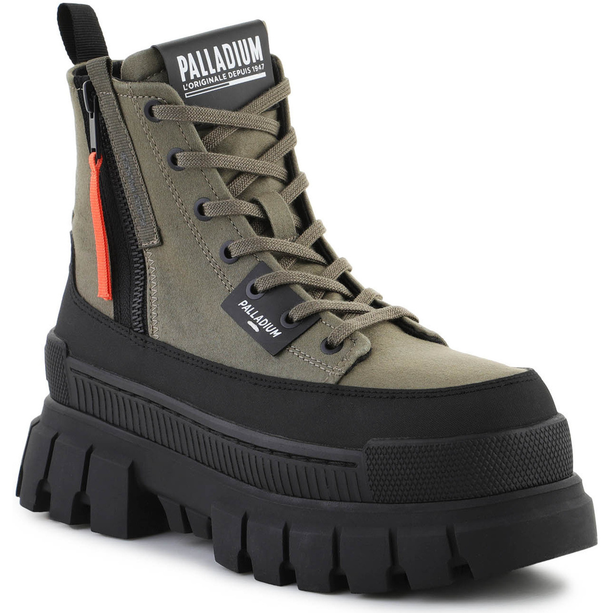Cipők Női Magas szárú edzőcipők Palladium Revolt Boot Zip Tx 98860-325-M Olive Night 325 Zöld
