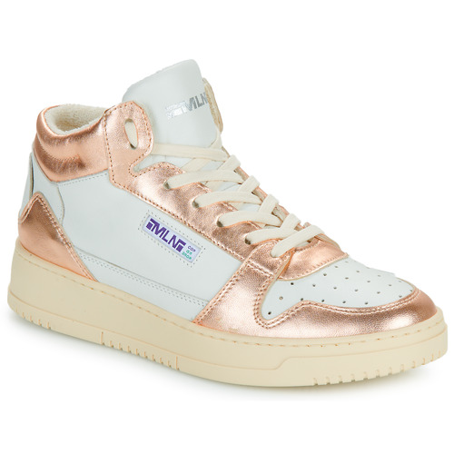 Cipők Női Magas szárú edzőcipők Meline  Fehér / Rózsaszín