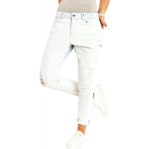 Ruhák Női Nadrágok Only Lima Boyfriend Jeans L32 - White Fehér