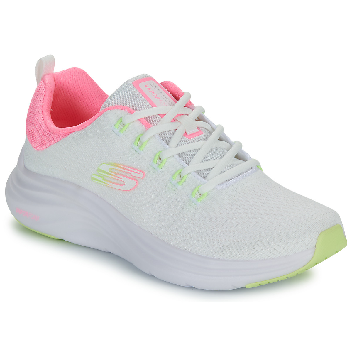 Cipők Női Rövid szárú edzőcipők Skechers VAPOR FOAM - CLASSIC Fehér / Rózsaszín