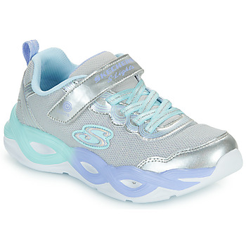 Cipők Lány Rövid szárú edzőcipők Skechers LIGHTS: TWISTY GLOW Ezüst / Kék / Lila