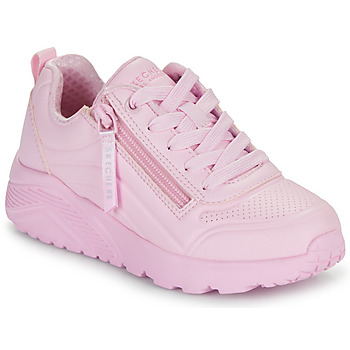 Cipők Lány Rövid szárú edzőcipők Skechers UNO LITE - EASY ZIP Rózsaszín