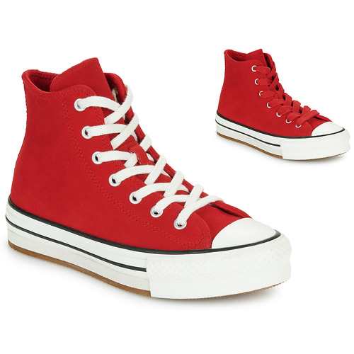 Cipők Lány Magas szárú edzőcipők Converse CHUCK TAYLOR ALL STAR EVA LIFT Piros
