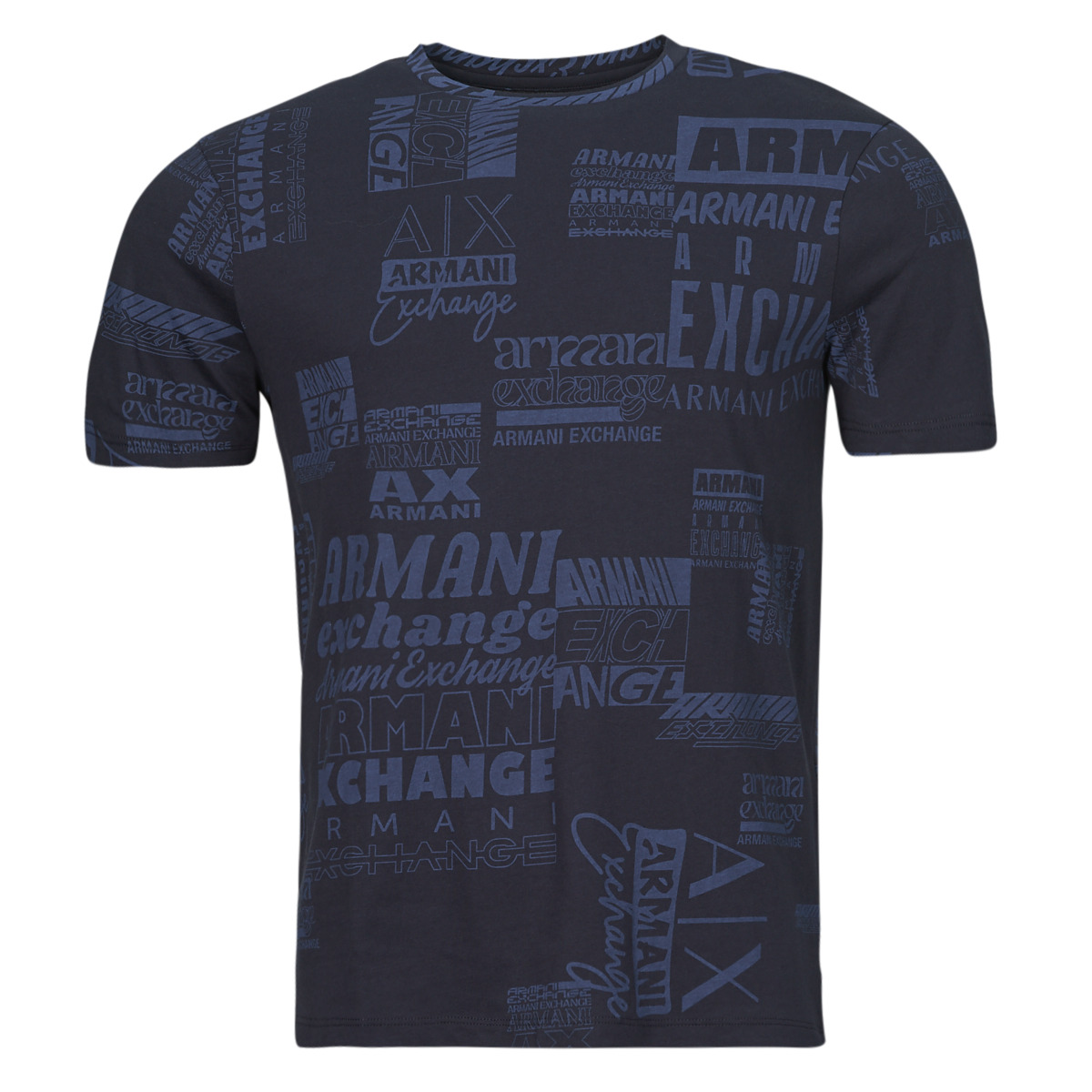 Ruhák Férfi Rövid ujjú pólók Armani Exchange 3DZTHW Kék