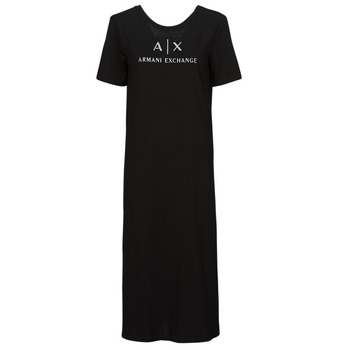 Ruhák Női Hosszú ruhák Armani Exchange 3DYAAF Fekete 
