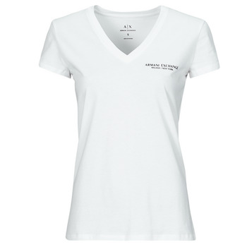 Ruhák Női Rövid ujjú pólók Armani Exchange 8NYT81 Fehér