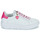 Cipők Női Rövid szárú edzőcipők Love Moschino FUXIA HEART+GOLD Fehér / Rózsaszín